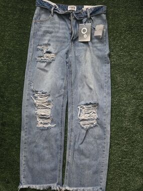 Light Blue Distressed Women Jeans